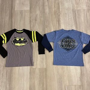 S ( 8) Batman and Star Wars Long sleeve shirts